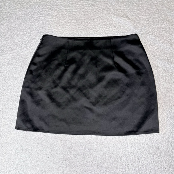 NWT Express High Waisted Satin Rhinestone Studded Mini Skirt - Picture 5 of 8